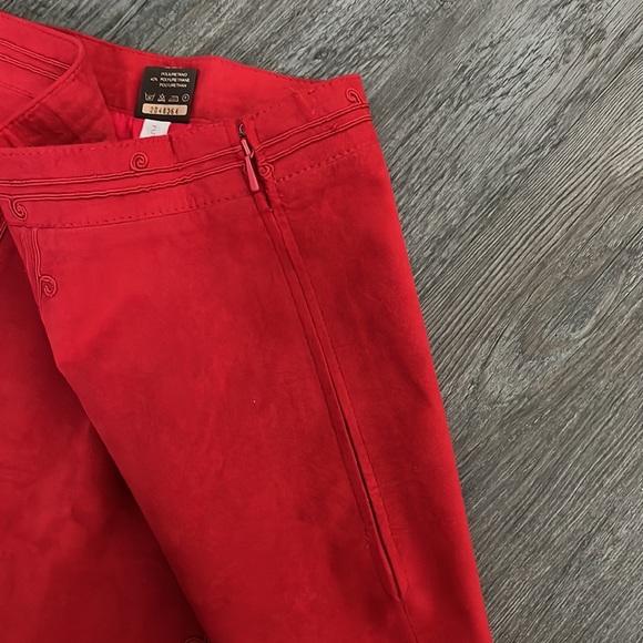 Vintage Alcantara Red suede skirt Size 40 - Picture 10 of 12